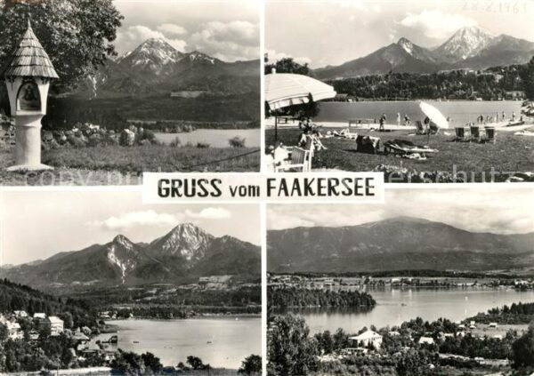 Faakersee Bildstock Strandbad Seepartien