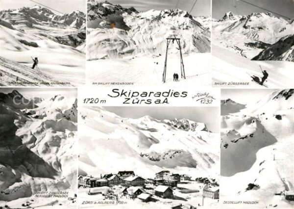 Zuers Arlberg Skilifte Kaltenberg und Hexenboden Zürs