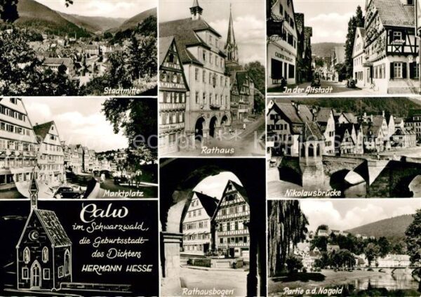 Calw Stadtmitte Rathaus Altstadt Nikolausbrü