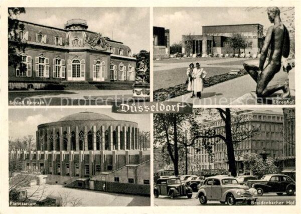 Duesseldorf Schloss Benrath Ehrenhof Planetarium Br