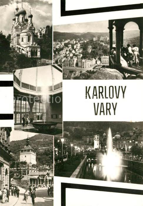Karlovy Vary Schloss Panorama Kurhaus Ortspartie