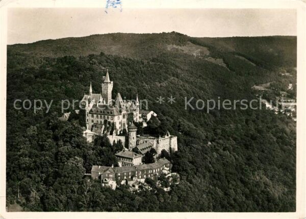 Wernigerode Harz Schloss Fliegeraufnahme