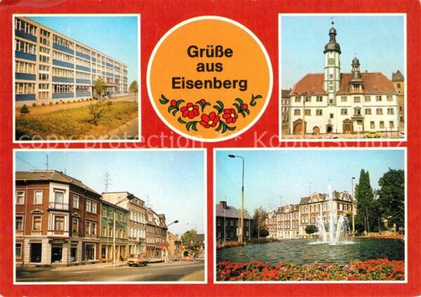 Eisenberg Thueringen Georg Kunze Oberschule Rathaus Ernst Th