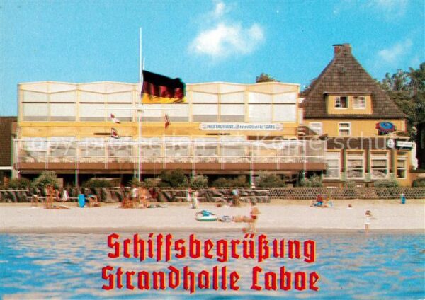 Laboe Schiffsbegrüssung Strandhalle Laboe