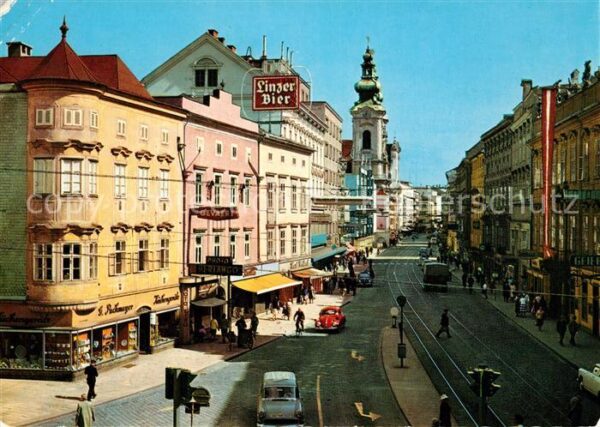 Linz Donau Landstrasse vom Taubenmarkt