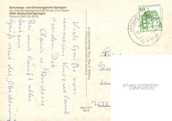 Heidenrod Schulungs und Erholungsheim Springen Fl – Bild 2