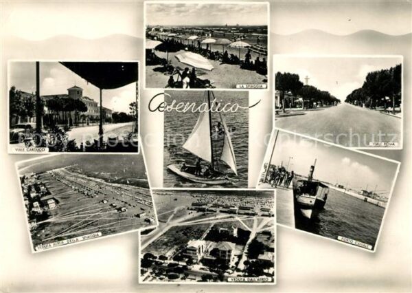 Cesenatico Viale Carducci Veduta aereo La spiaggia