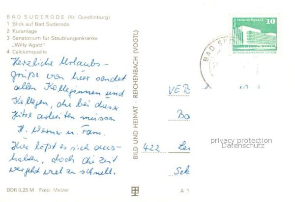 Bad Suderode Panorama Kuranlage Sanatorium Willy Aga – Bild 2