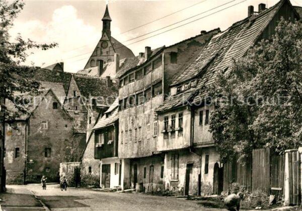 Freiberg Sachsen Aalte Gerberhäuser am Mühlgraben