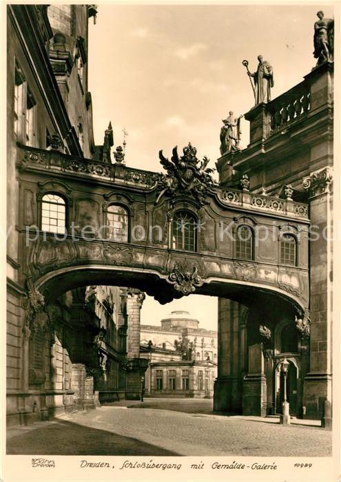 Dresden Schlossübergang mit Gemälde Galerie