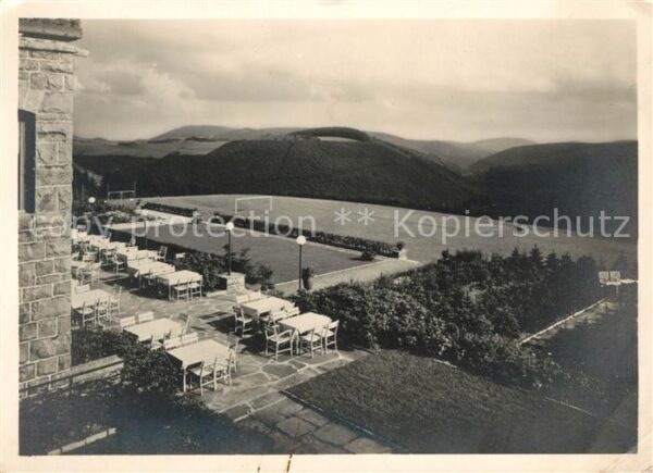 Winterberg Hochsauerland Kurhaus Terrasse und Sportanlage