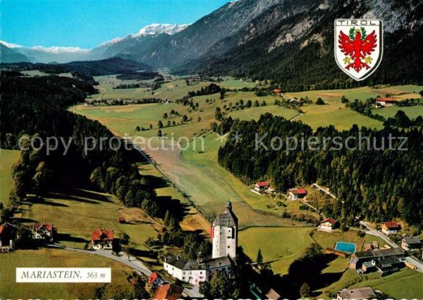 Mariastein Tirol Fliegeraufnahme Schloss Kapellen
