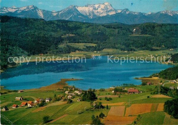 Keutschach See Fliegeraufnahme Mitagskogel