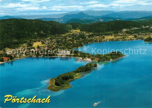 Poertschach Woerthersee Fliegeraufnahme