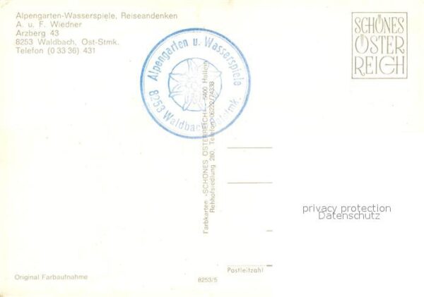 Waldbach Steiermark Alpengarten Wasserspiele – Bild 2