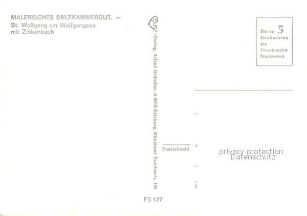 Wolfgang Salzkammergut St Fliegeraufnahme Zinkenbach – Bild 2