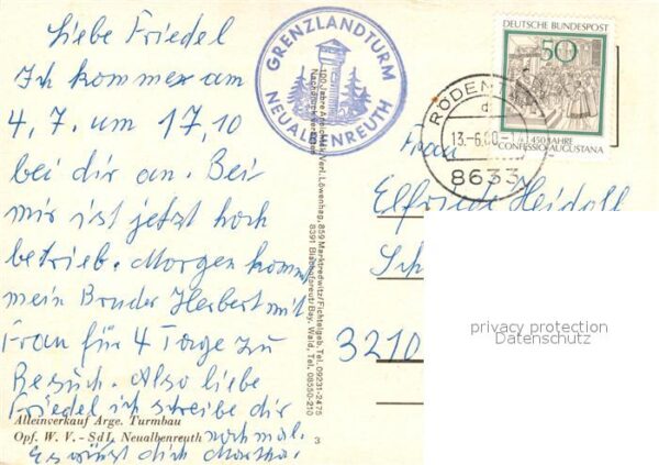 Neualbenreuth Grenzlandturm Fliegeraufnahme – Bild 2