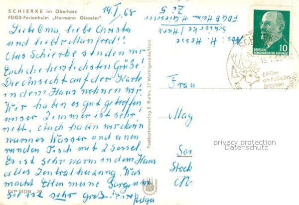 Schierke Harz Ferienheim Hermann Gieseler – Bild 2