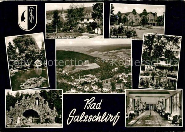 Salzschlirf Bad Mariengrotte Wandelhalle Fliegeraufnahm