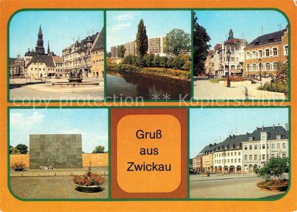 Zwickau Sachsen Hauptmarkt VdN Mahnmal Wilhelm Pieck St
