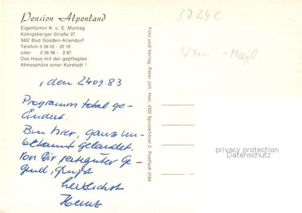 Bad Sooden-Allendorf Pension Alpenland – Bild 2