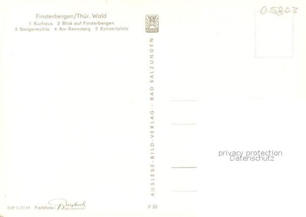 Finsterbergen Kurhaus Steigermühle Rennsteig Konzertp – Bild 2