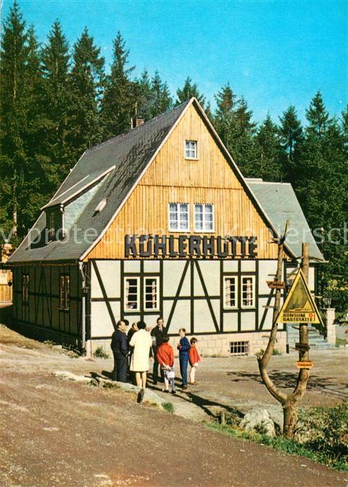 Sosa Erzgebirge Gaststätte Köhlerhütte Talsperre des Fr