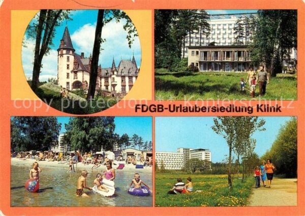 Klink Waren FDGB Urlaubersiedlung Schloss Klink Her