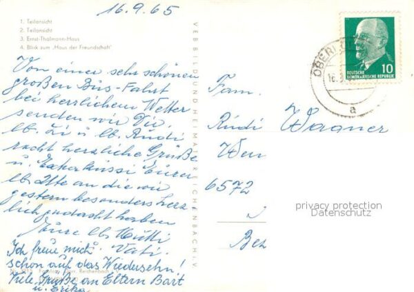 Oberhof Thueringen Ernst Thälmann Haus Haus der Freundscha – Bild 2