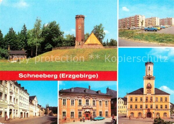 Schneeberg Erzgebirge Keilberg Neubaugebiet Ernst Schneller P
