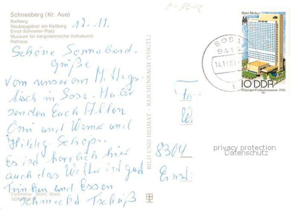 Schneeberg Erzgebirge Keilberg Neubaugebiet Ernst Schneller P – Bild 2