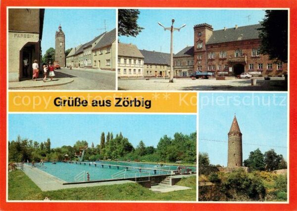 Zoerbig Hallescher Turm Rathaus Schlossturm