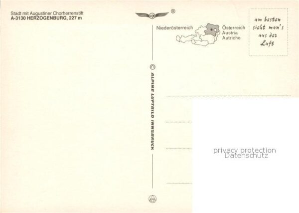 Herzogenburg Fliegeraufnahme Augustiner Chorherrenst – Bild 2