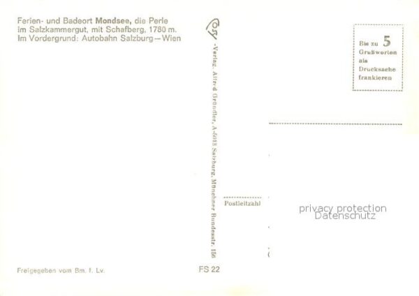 Mondsee Salzkammergut Fliegeraufnahme Autobahn Schafberg – Bild 2