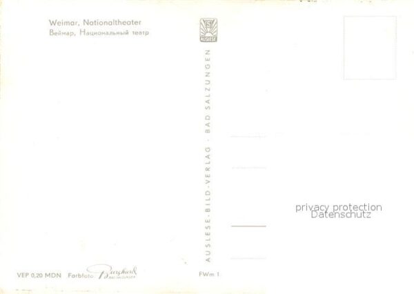 Weimar Thueringen Nationaltheater – Bild 2