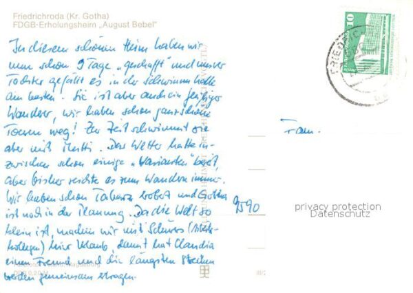 Friedrichroda FDGB Erholungsheim August Bebel – Bild 2