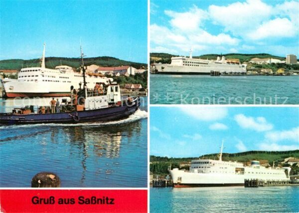 Sassnitz Ostseebad Ruegen Schwedenfähre Skane Eisenbahnfährschiff