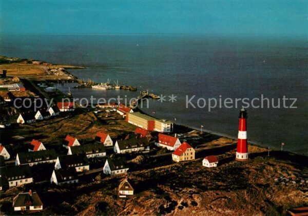 Hoernum Sylt Fliegeraufnahme Abendstimmung Leuchttur