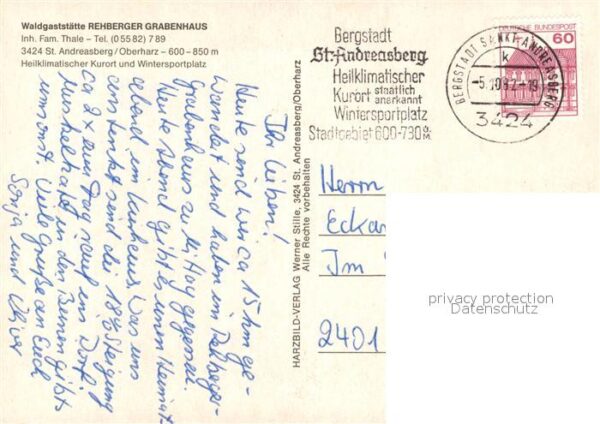 Andreasberg Harz St Waldgaststätte Rehberger Grabenhaus – Bild 2