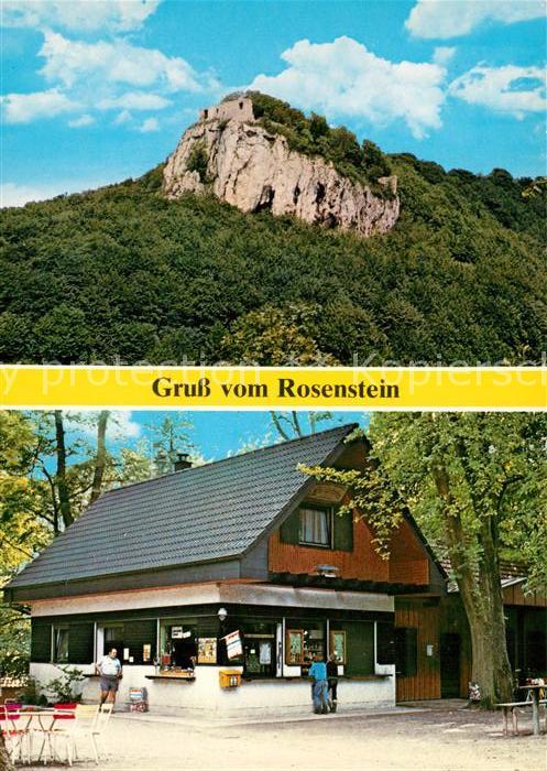 Heubach Wuerttemberg Rosenstein Ruine Waldschenke