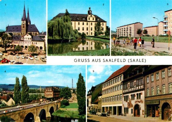 Saalfeld Saale Markt Schloss Kulturpark Gorndorf Brück