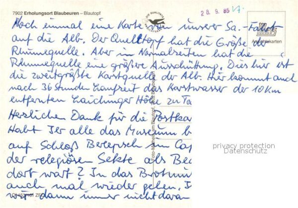 Blaubeuren Fliegeraufnahme Blautopf – Bild 2