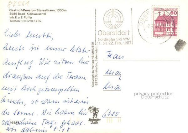 Baad Mittelberg Kleinwalsertal Gasthof Pension Starzelhaus – Bild 2