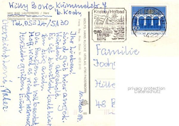 Bad Lauterberg Fliegeraufnahme Odertalsperre – Bild 2