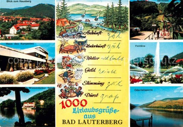Bad Lauterberg Urlaubsgrüße Hausberg Haus des Kurgaste