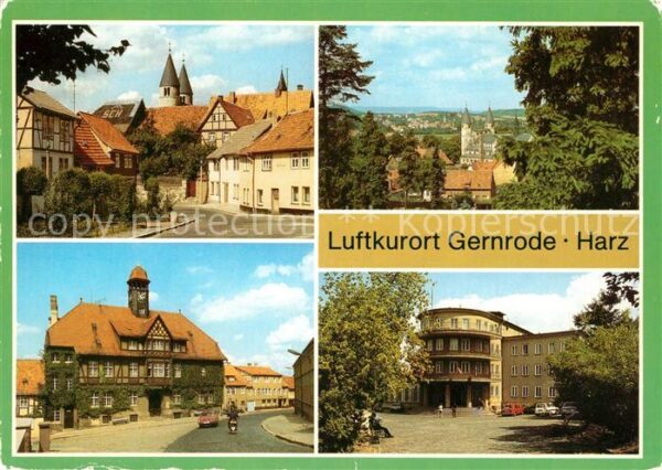 Gernrode Harz Spittelplatz Bad Suderode Rathaus FDGB