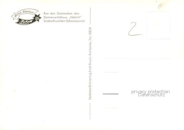 Sasbachwalden Sternenwirtshaus Hohritt Gaststube – Bild 2