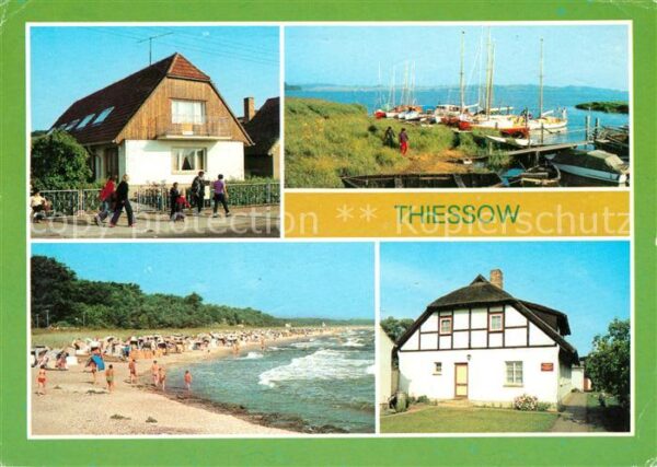 Thiessow Ostseebad Ruegen Betriebsferienheim Strand