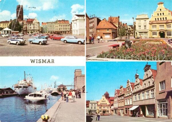 Wismar Mecklenburg Markt Krämerstraße Hafen