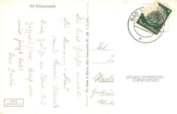 Alt Kreuznach Ansicht mit Kirchturm – Bild 2